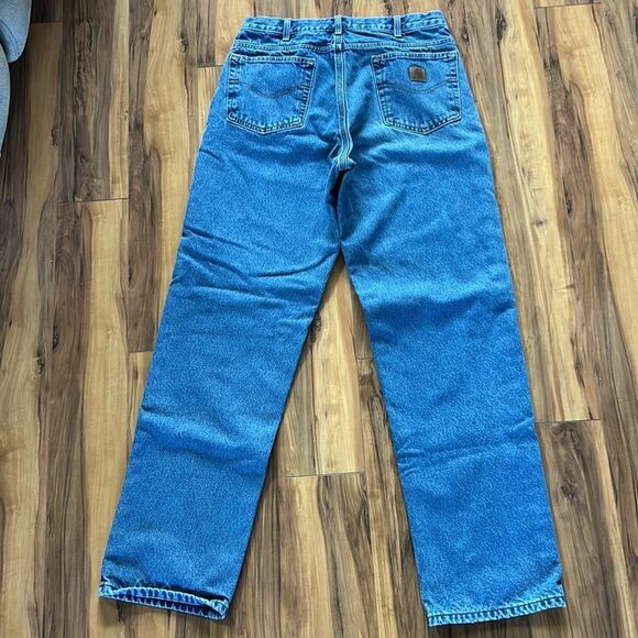 Carhartt Mens Relaxed Fit Flannel Lined Jeans - Picture 5 of 6